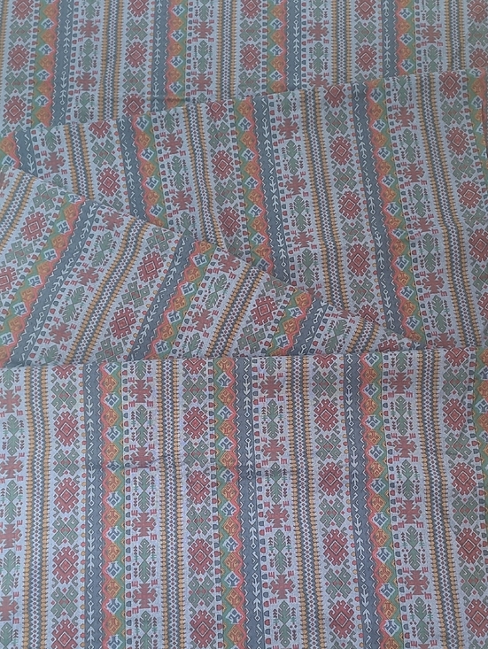 Peter Pan Fabrics Other - VINTAGE BOHEMIAN AZTEC KILIM PRINT FABRIC
